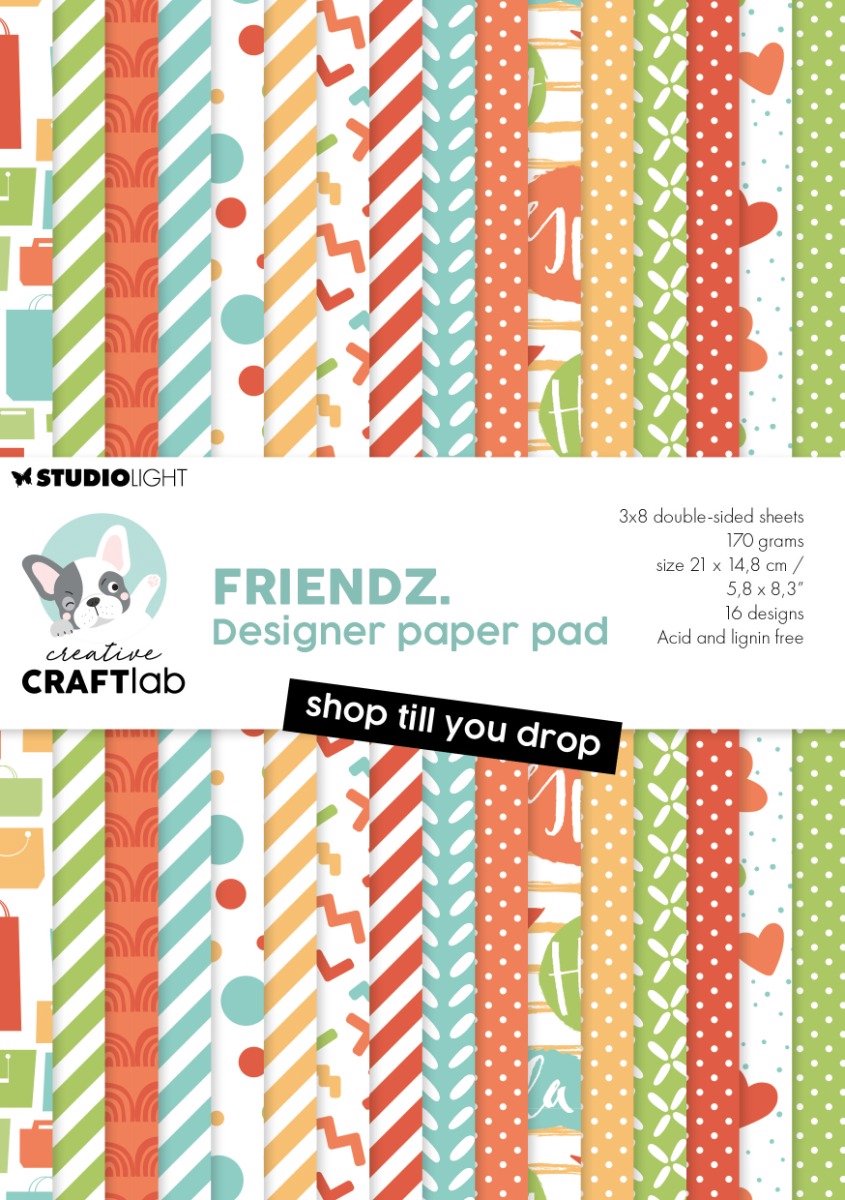 CCL Design paper pad Shop till you drop Friendz nr.257