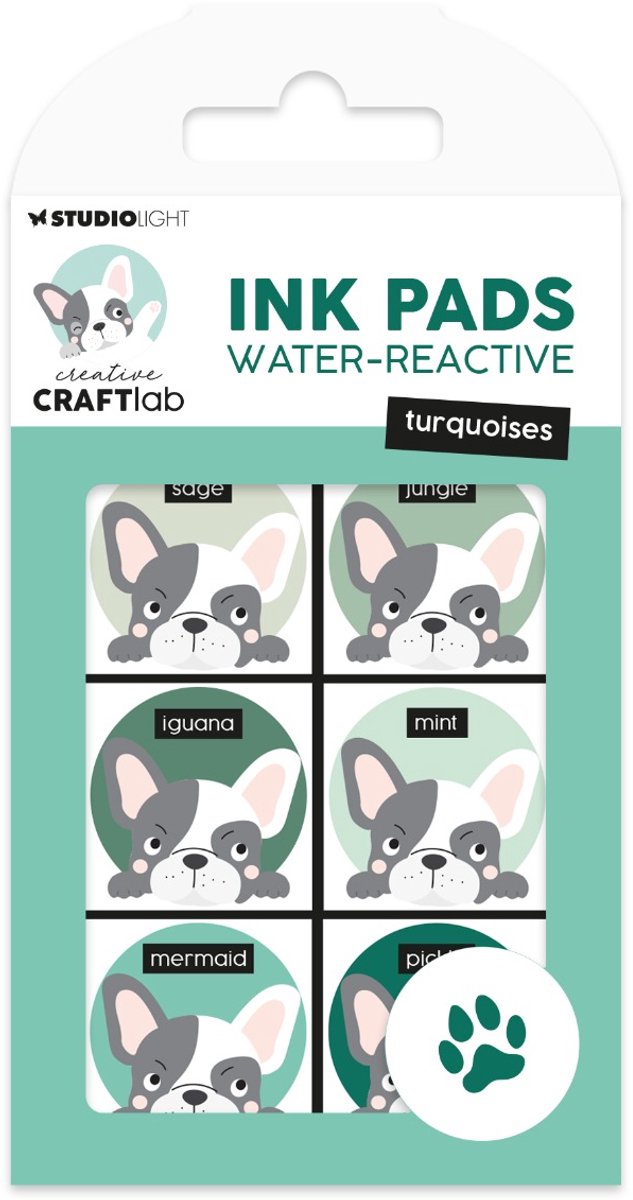 CCL Ink Pads Water-reactive Turquoises Essentials nr.28