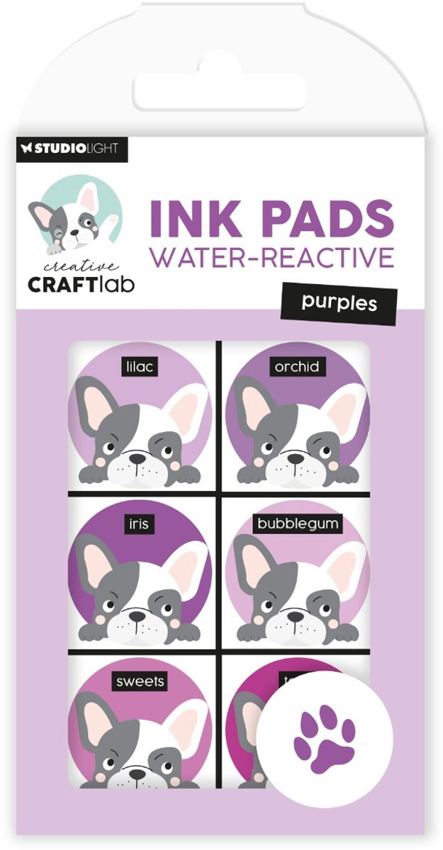 CCL Ink Pads Water-reactive purples Essentials nr.20