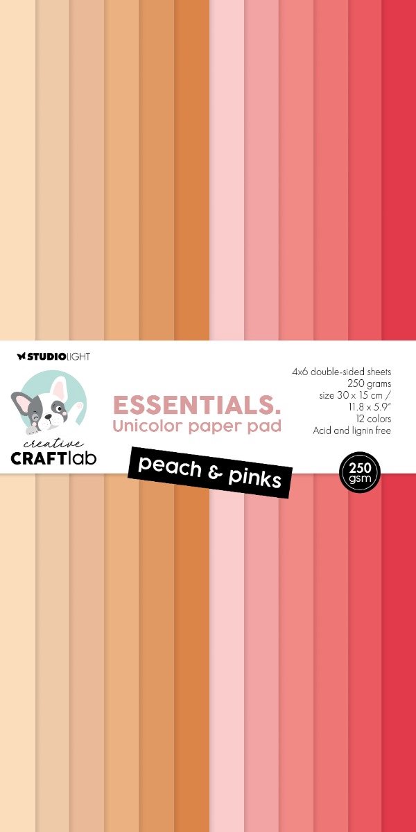 CCL Unicolor Paper Pad Peach & Pinks Essentials nr.292