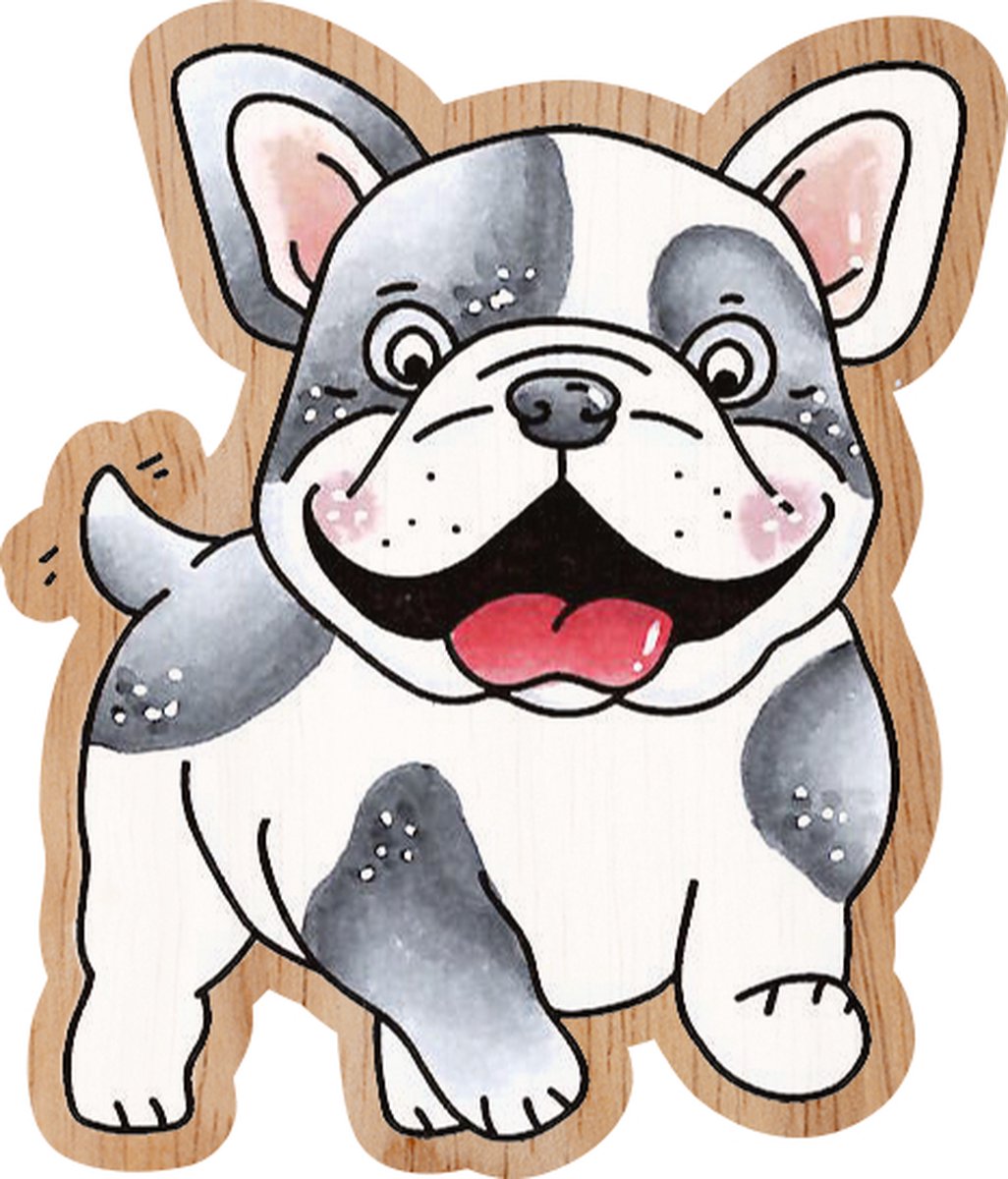 CCL Wooden Stamp Buddy Friendz nr.570