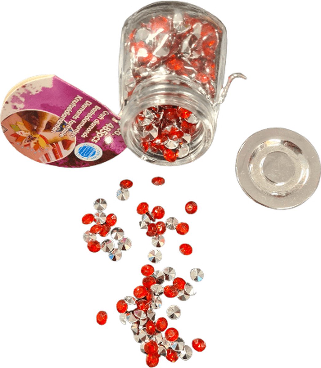 Knutseldiamantjes - rood - 485pcs - knutseldiamanten