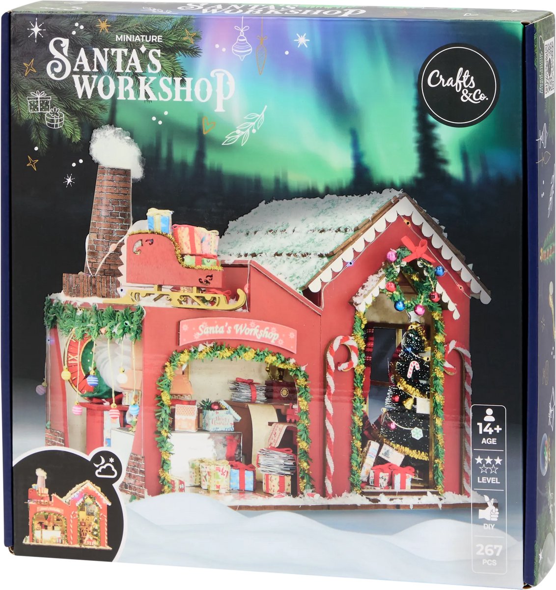 Crafts & Co bouw je eigen kersthuisje