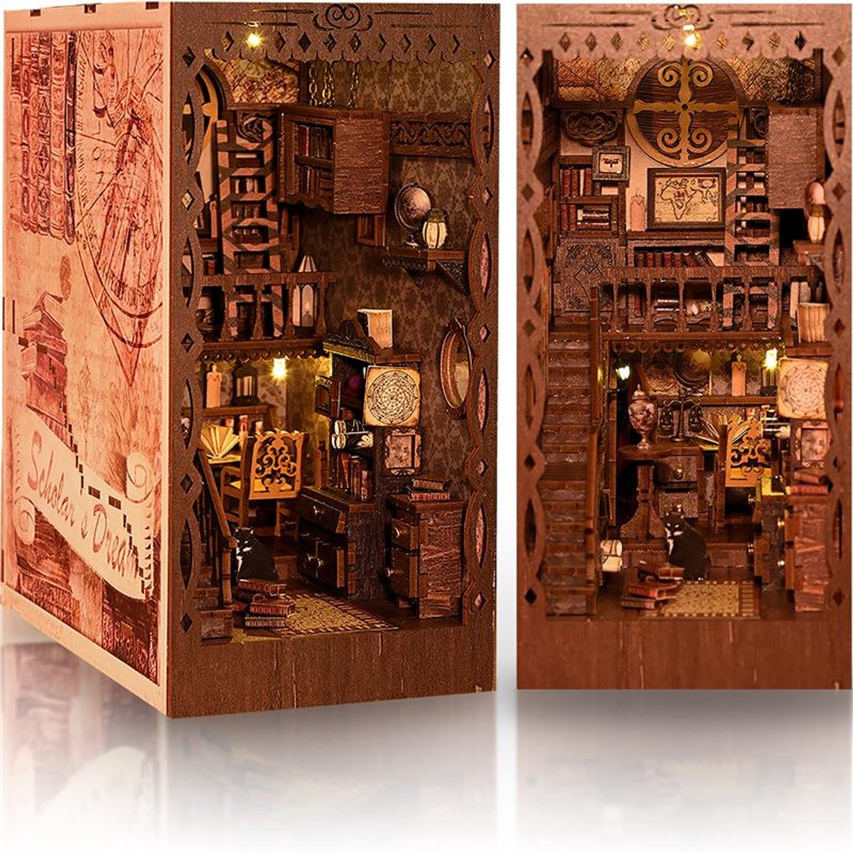 Book Nook Scholars Dream - Volwassenen / Kinderen - Miniatuur Bouwpakket - DIY - Hobby - Crafts&Co