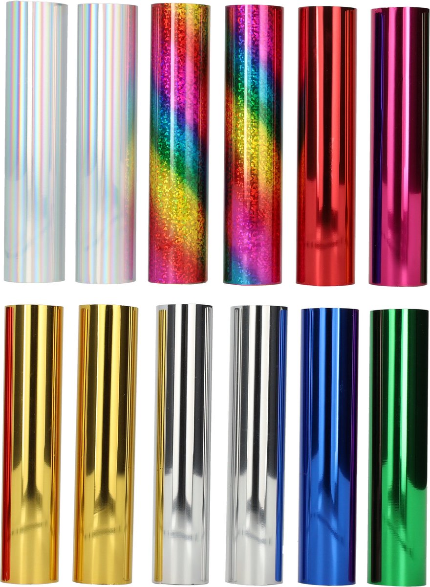 Crafts&Co Hot Foil Folie voor de Hot Foil Applicator - 12-pack Compleet
