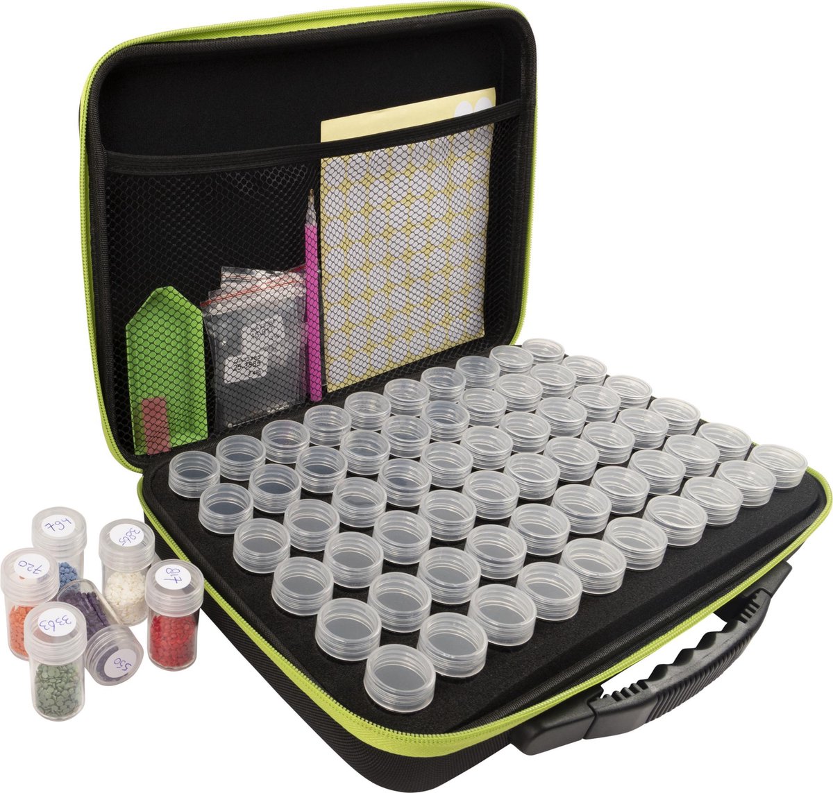 Crafts&Co Diamond Painting Opbergdoos – Sorteerdoos met Opbergdoosjes - Groen