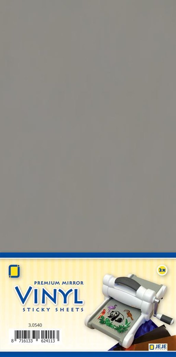 Crafts & Co Premium Mirror Vinyl Vellen Zilver