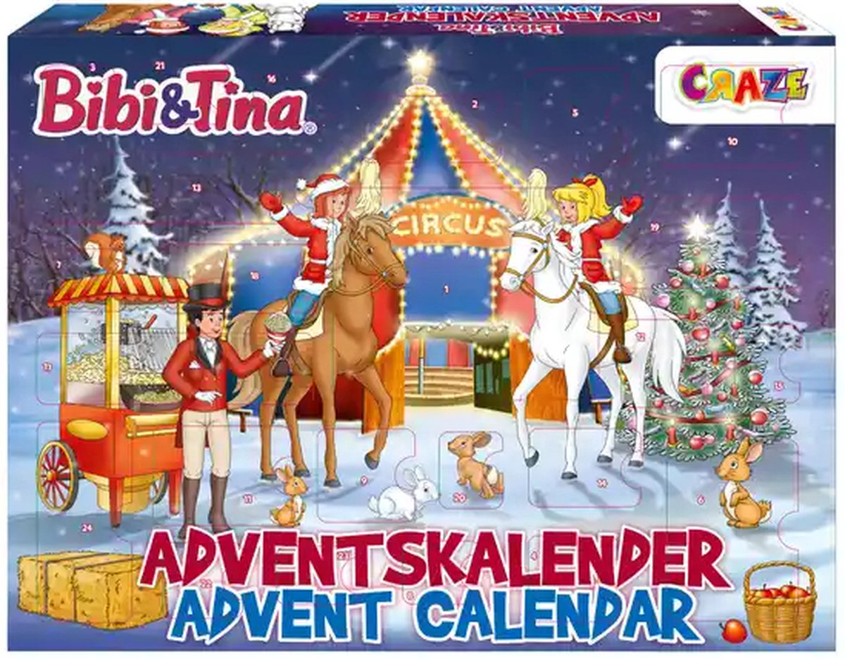CRAZE Bibi & Tina Adventskalender - Circus thema - Vanaf 3 jaar