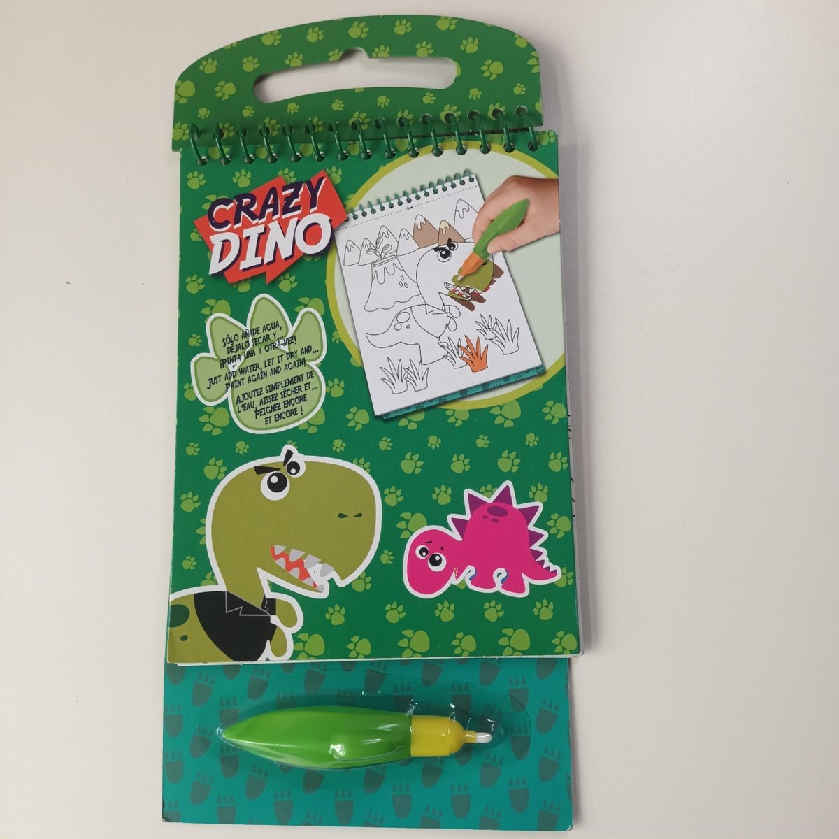 Crazy Dino Aquamagische Kleurset inclusief 1 Magic Brush stift