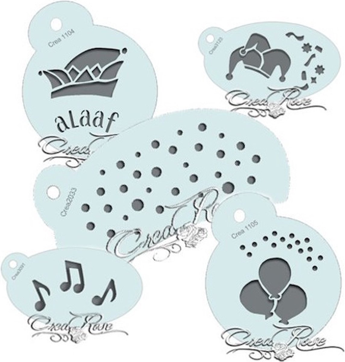 Schmink Sjabloon Set Carnaval