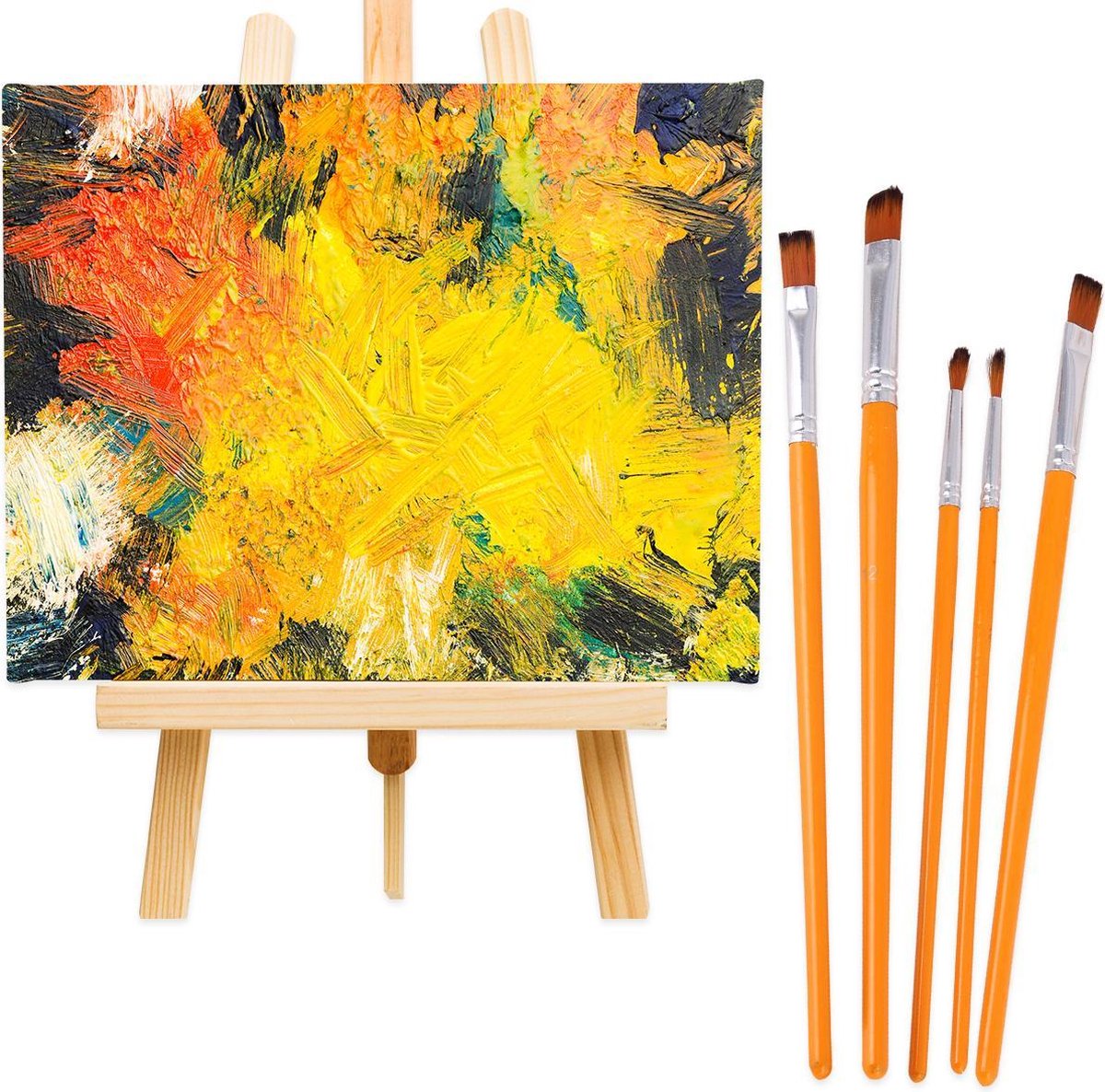  Penselen Kwasten 5pcs Olieverf Aquarelverf Acrylverf - Schilderen en Knutselen