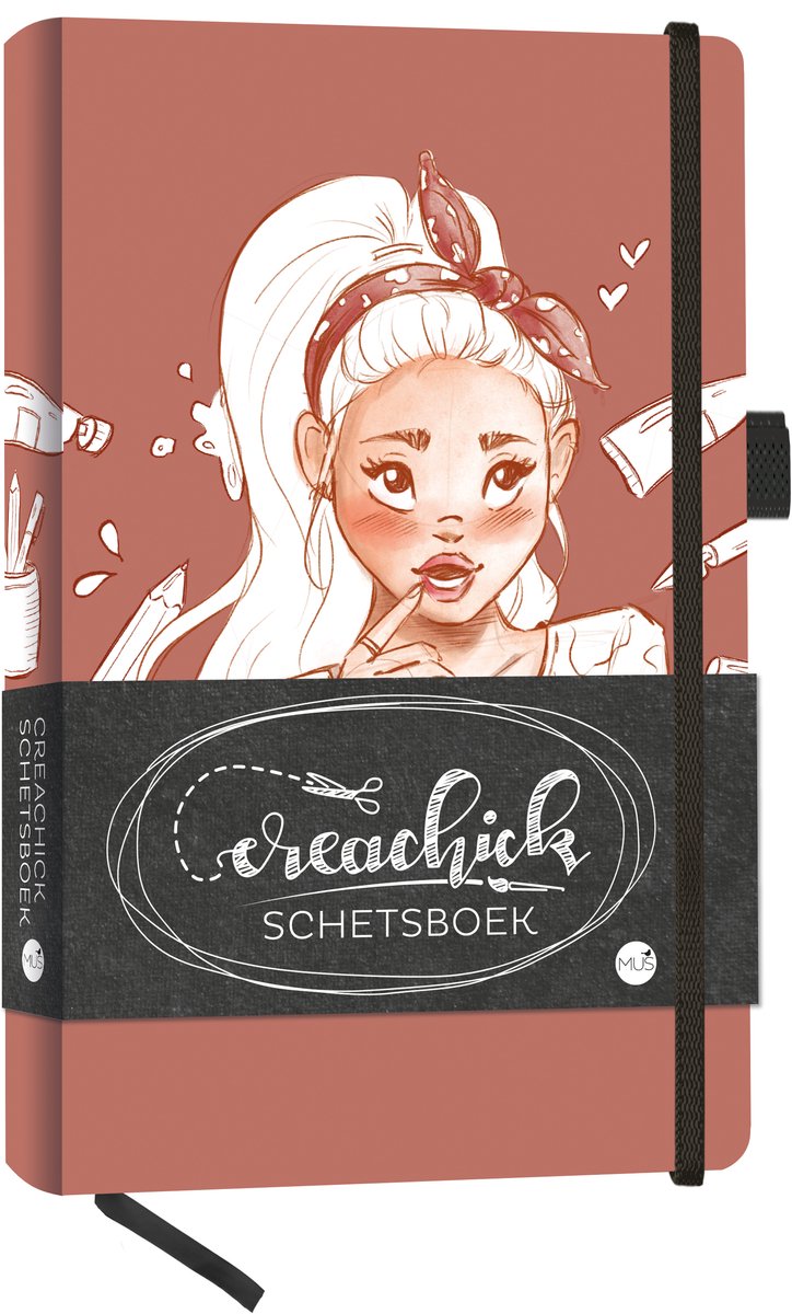 CreaChick Schetsboek - Bruin