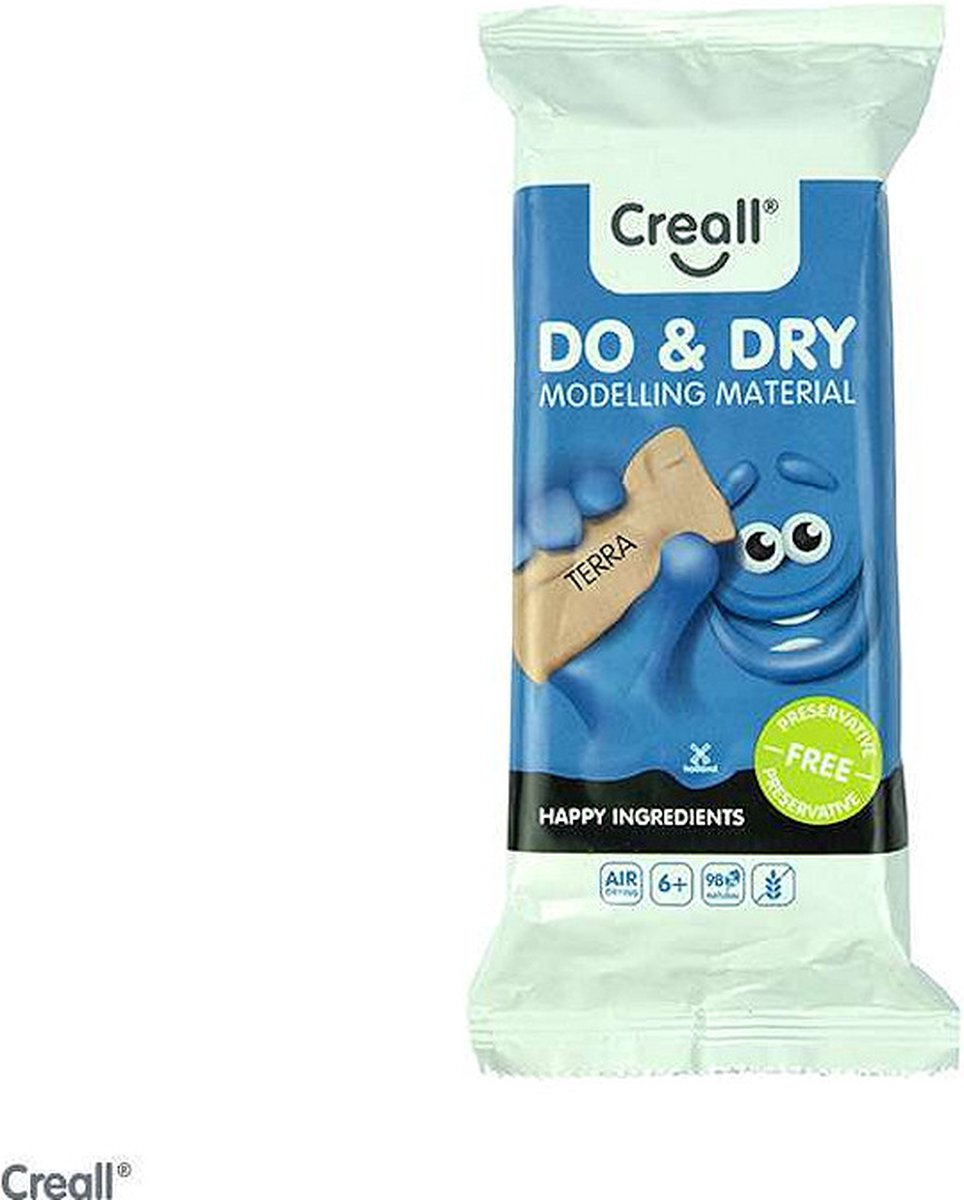 Creall Do  AND  Dry boetseerklei 500gram - terracotta