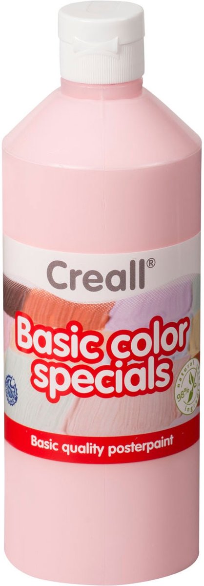 Creall Schoolverf Pastelrood, 500 ml