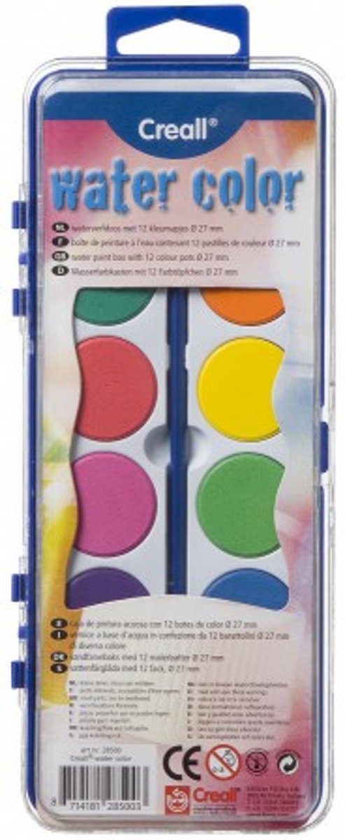 Creall waterverfdoos met penseel