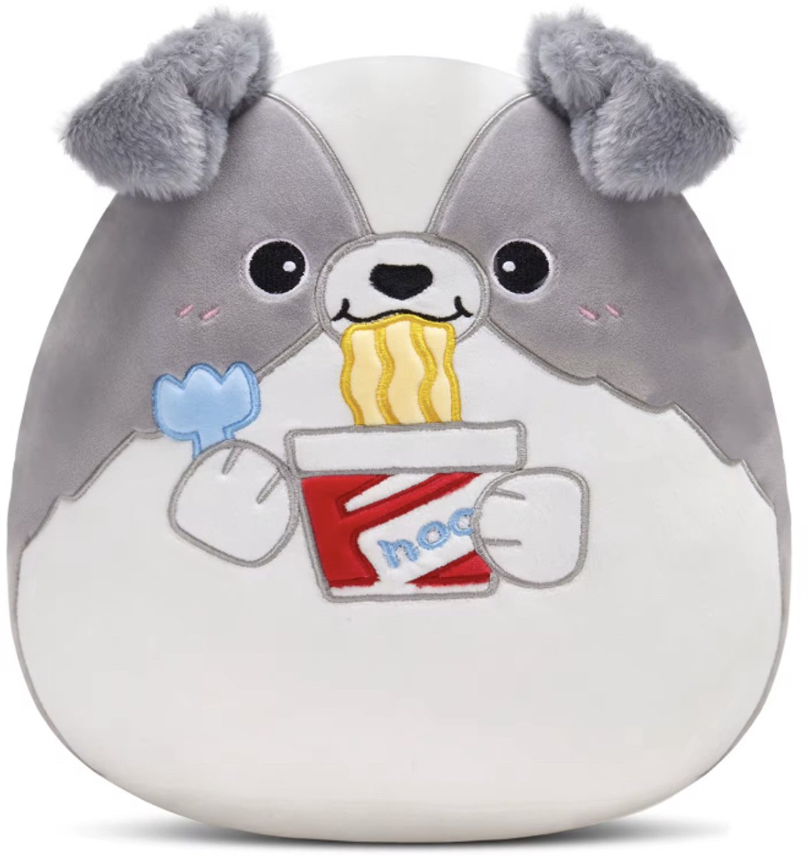 Creasowl® Kawaii Noodle Hond Squish Knuffel – 30 cm - Zachte Pluche Stressverlichter - Schattige Hond Pluche Knuffel