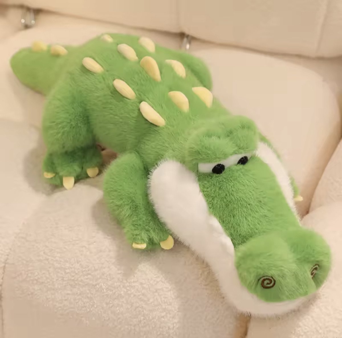 Creasowl® Super Schattige Krokodil Knuffel – Zachte Pluche Pop - Luie Slaper Kussen - Kawaii Dier Knuffel - Groot Kussen Speelgoed - Perfect Verjaardagscadeau voor Kinderen & Vrienden