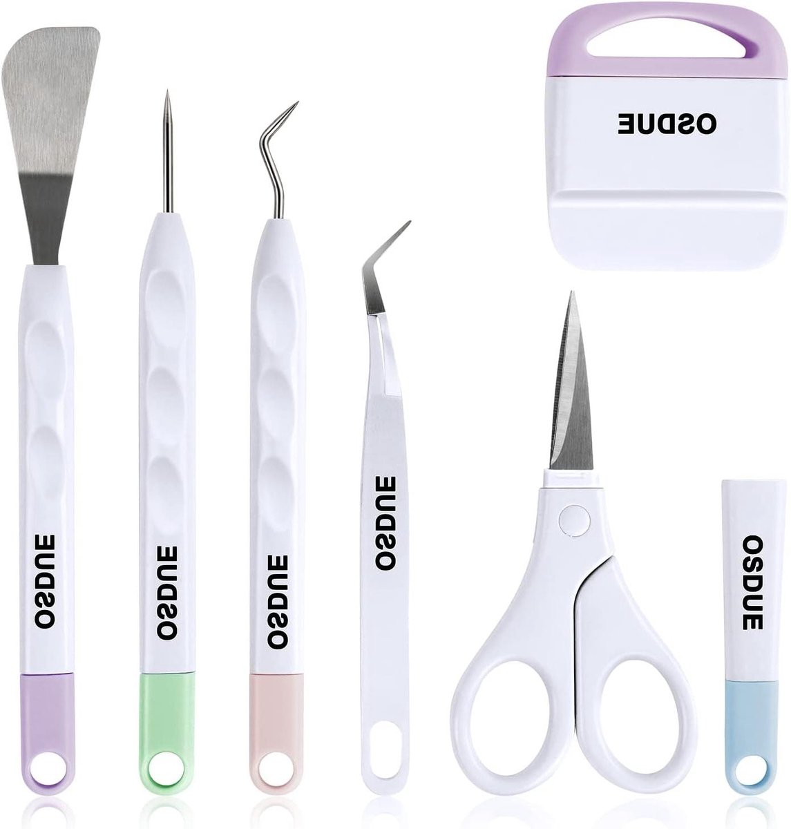 6 STKS RVS Wieden Gereedschap Craft Set voor HTV Cameos Lettering Cricut Silhouet