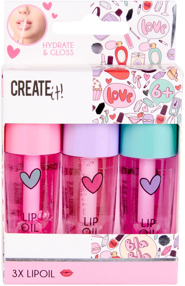 Create It! - Lippenolie - 3 stuks
