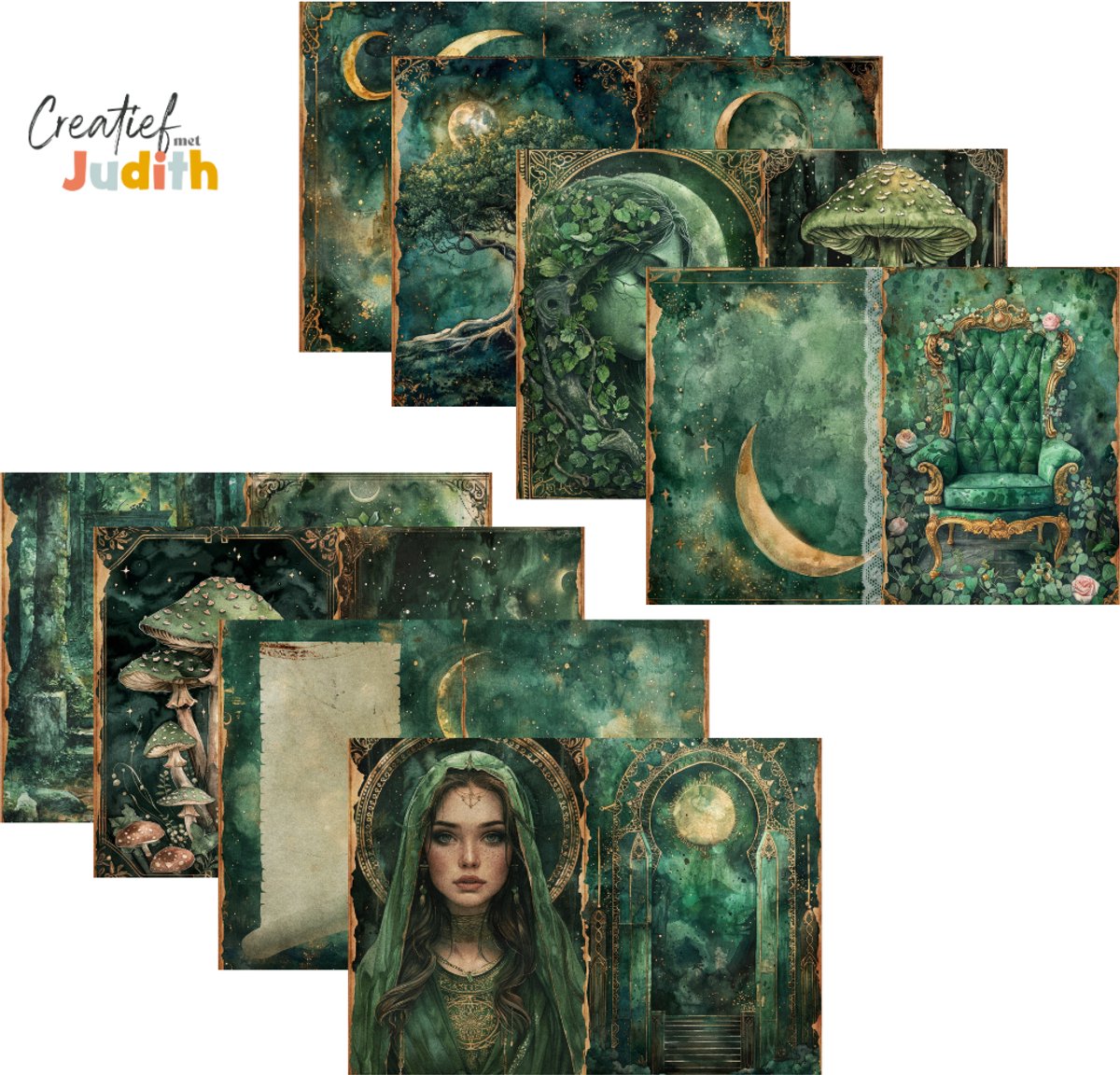 Bullet Journal papier A4 - 15 vellen - Draken - Planner Agenda - Scrapbook papier - Spreuken - fantasy - Scrapbook - Deco Papier - volwassenen en kinderen