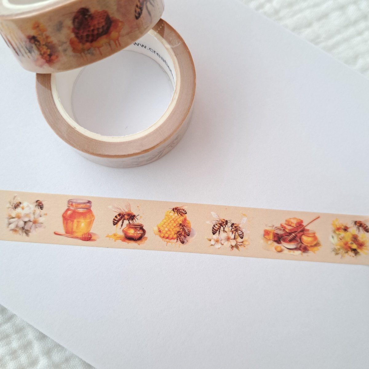 Bullet Journal washi tape - Honingbij - Planner Agenda washi - Washi tape - 10 meter - Scrapbook stickers - Deco stickers - volwassenen en kinderen
