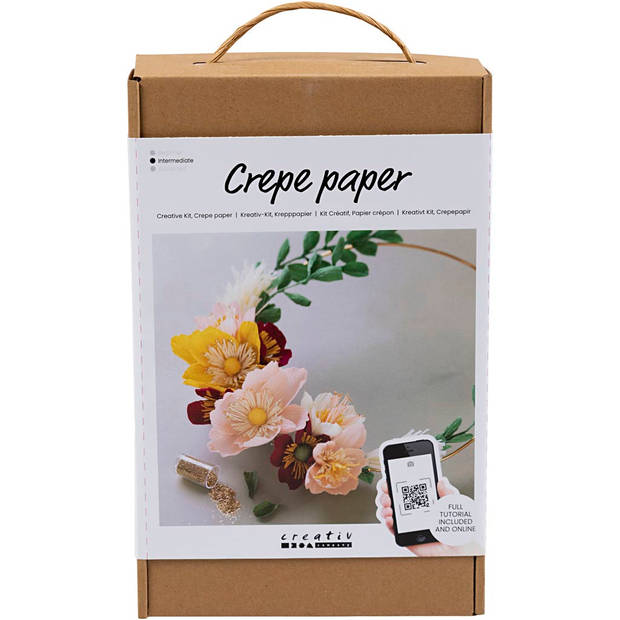 Creativ Company CC Startersset Crepepapier Bloemenkrans op Ring