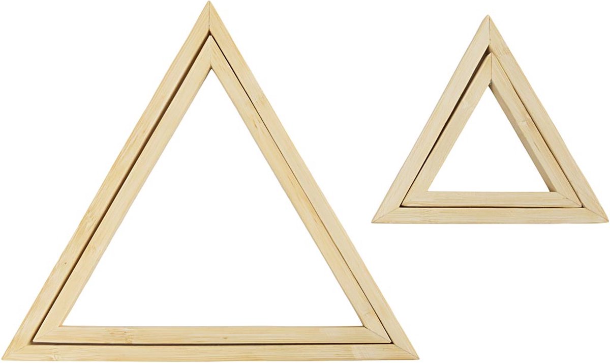 CC Bamboe Lijsten Driehoek 2 stuks