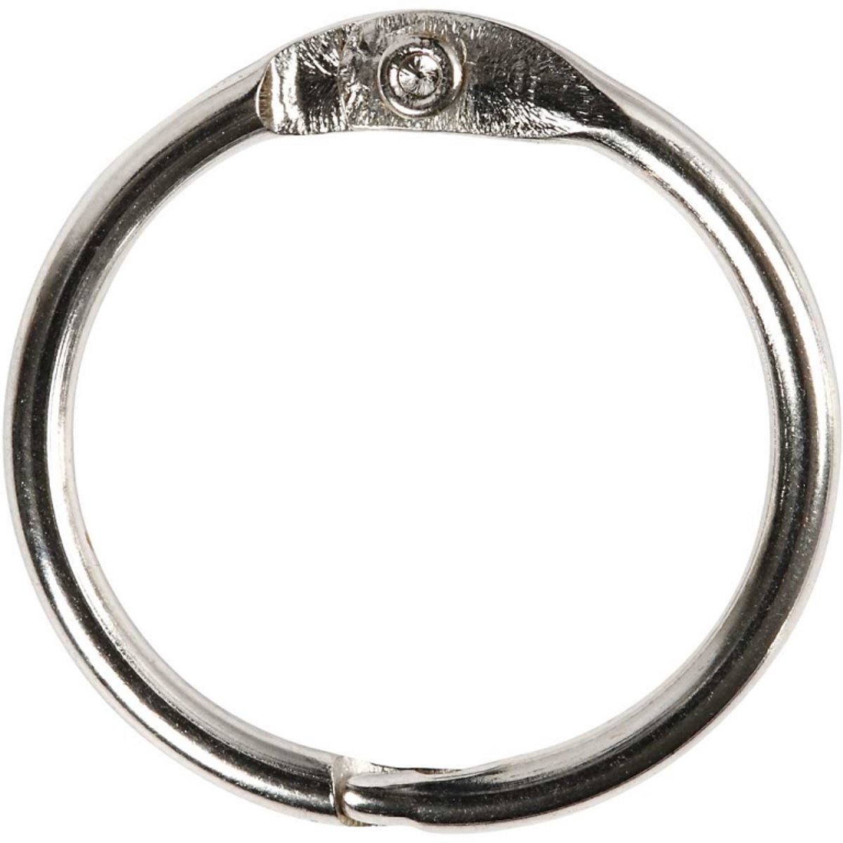 CC Boekbindersring 19 mm Zilver 10 stuks