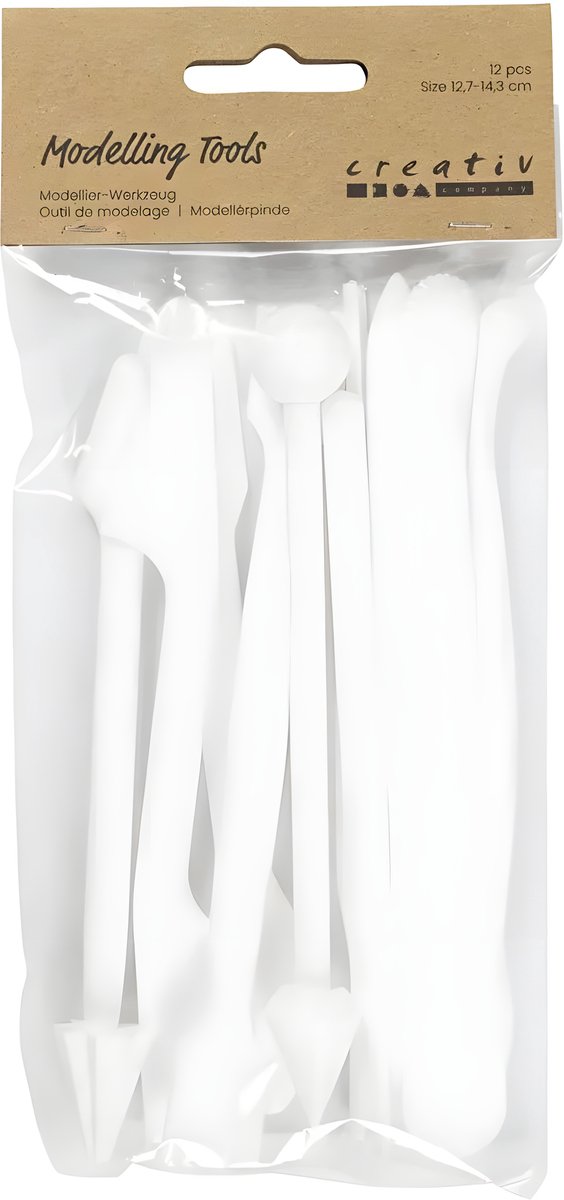 CC Boetseerstaafjes 12,7-14,3 cm Wit 12 stuk