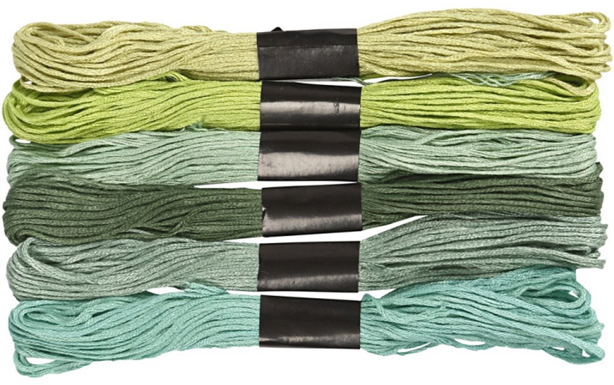 CC Borduurgaren 1 mm Groen 6 stuks