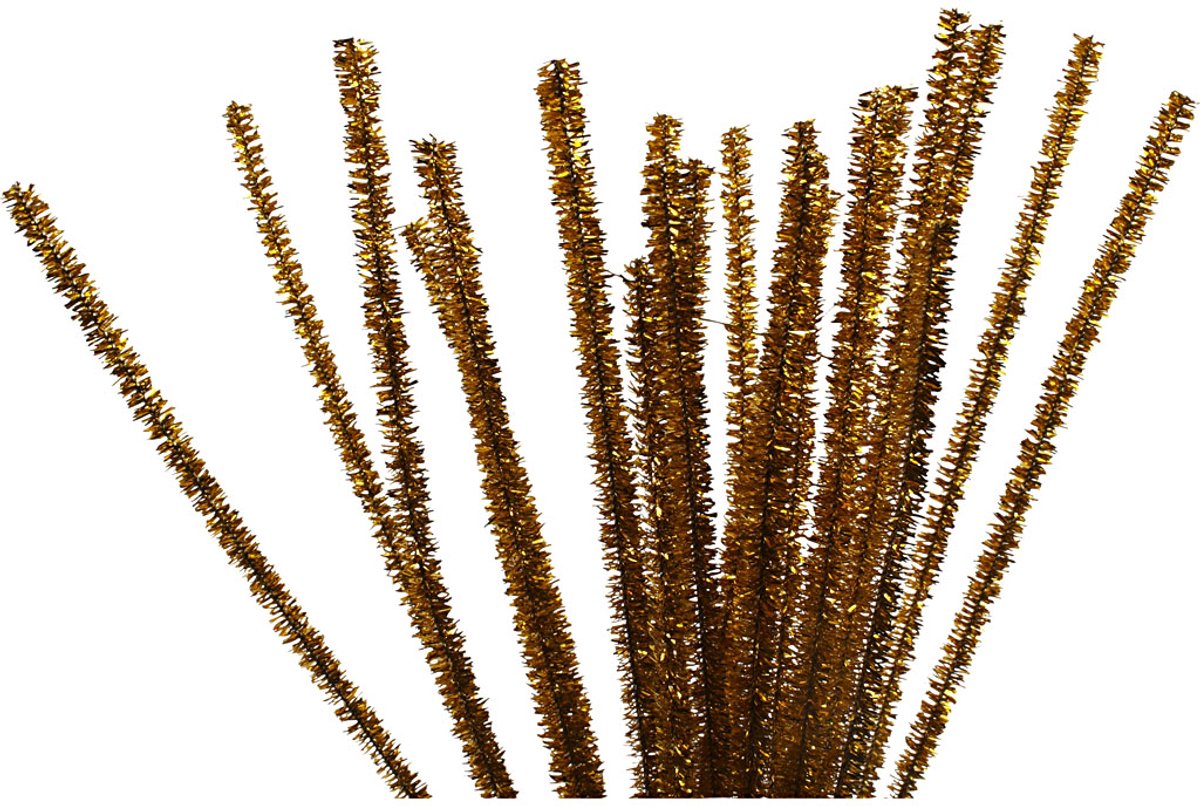 CC Chenilledraad Goud 6 mm 24 stuks