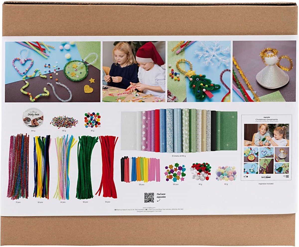 CC Creatieve Box Kleurrijke Kerst Kerstfiguren