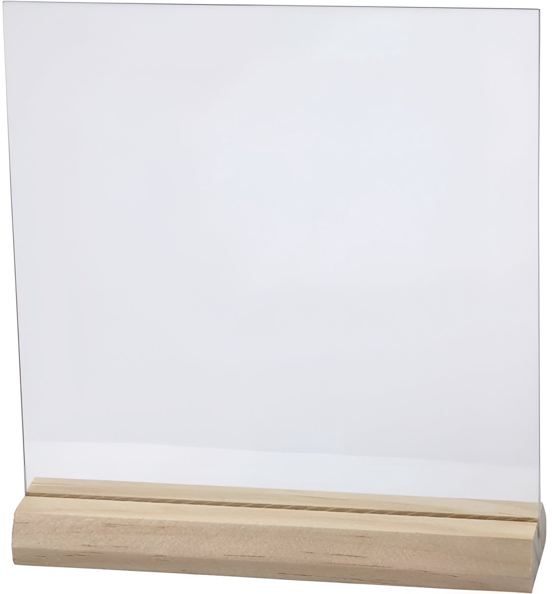 CC Glazen Plaat met Houder 15,5x15,5 cm, 10 stuks