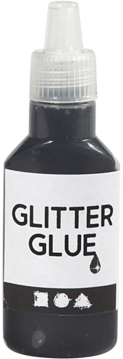 CC Glitterlijm Zwart 25 ml