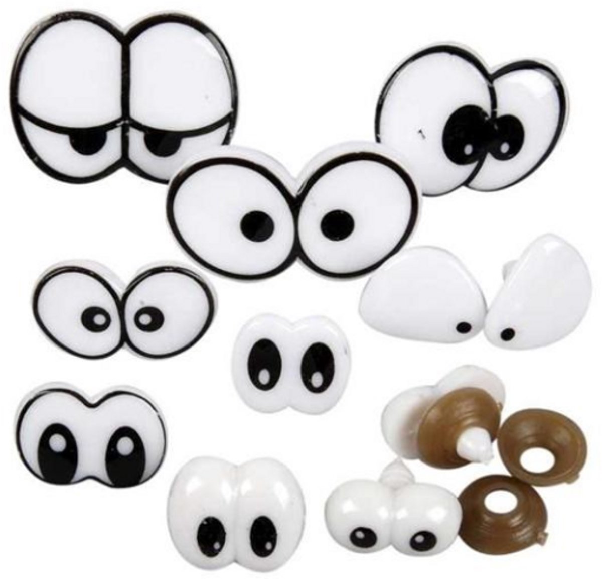 CC Grappige Ogen Set 2-3 cm 9 stuks