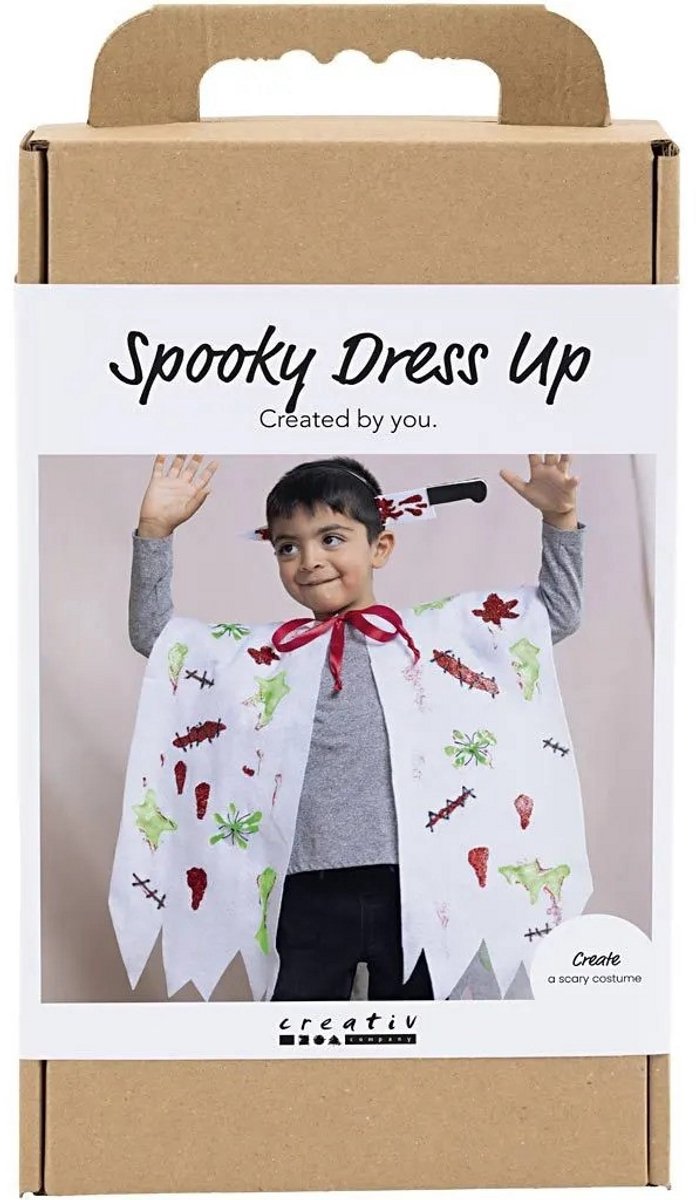 CC Hobbyset Griezelige Verkleedkleding Cape En Hoofdband Diverse Kleuren