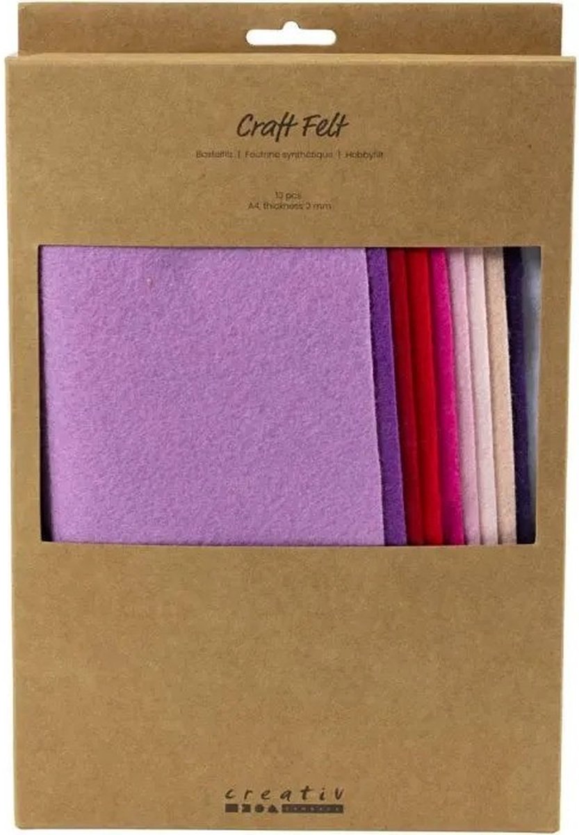 CC Hobbyvilt A4 Paars en Roze Harmonie 10 stuks