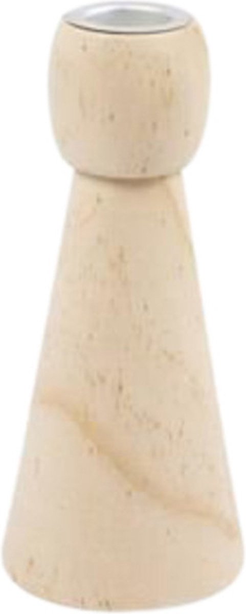 CC Houten Kandelaar 14,5 cm
