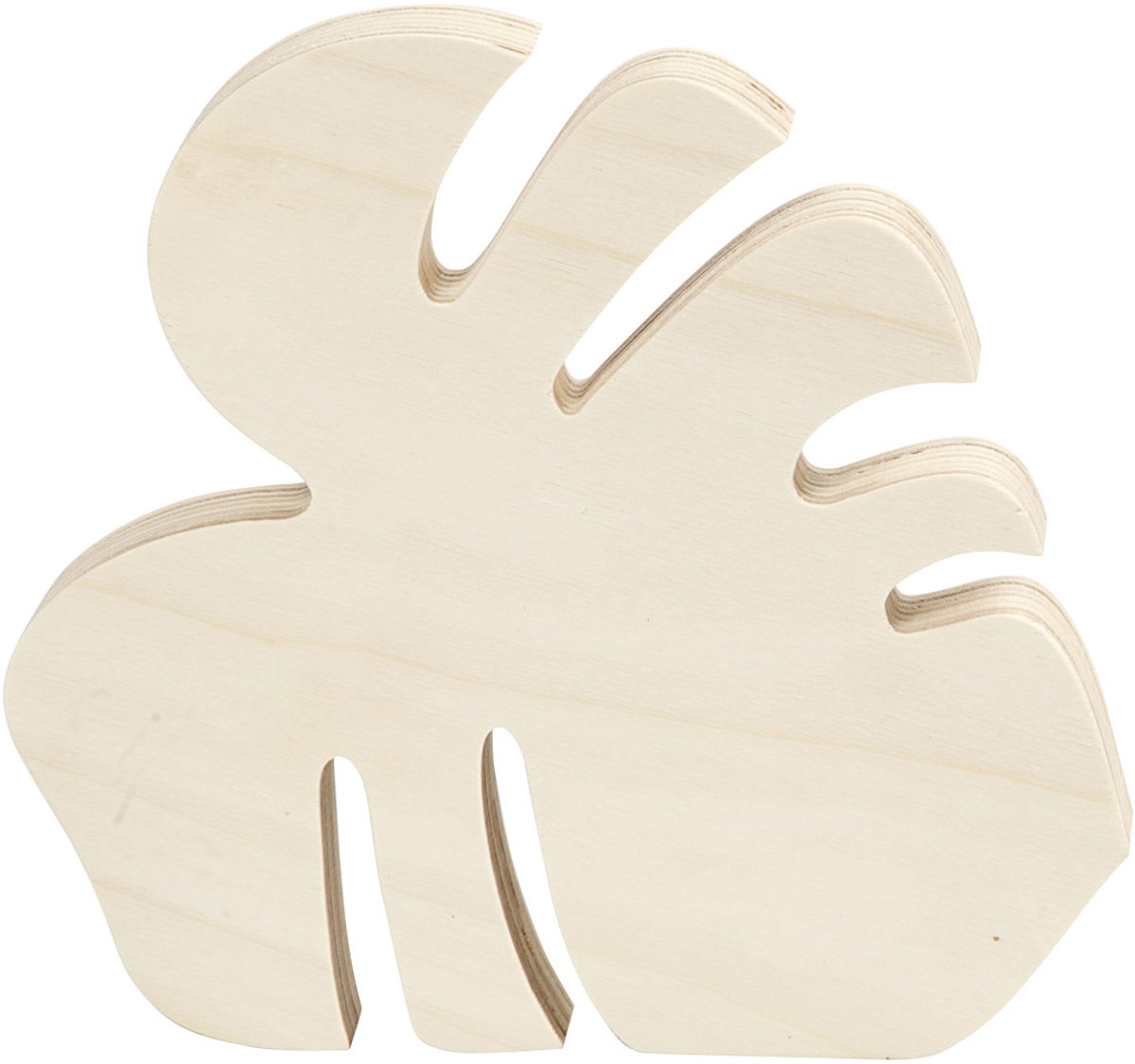 CC Houten Monstera Blad 20x10 cm