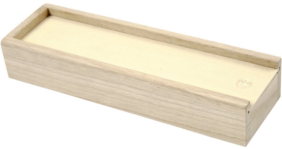 CC Houten Pennendoos 20x6x3,5 cm