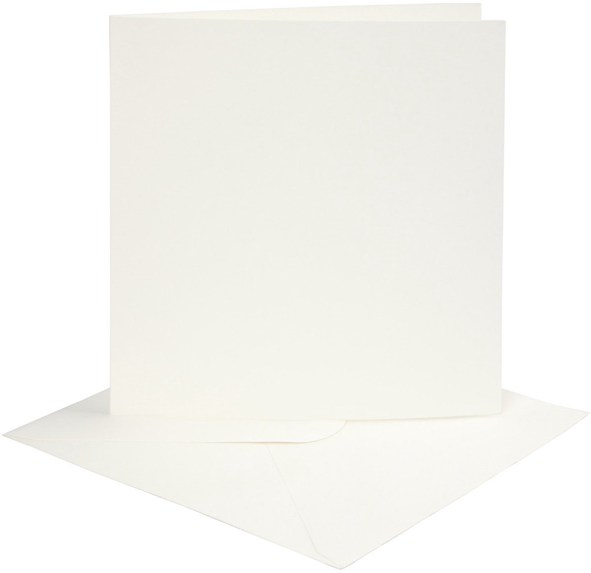 CC Kaarten en Enveloppen 15,2x15,2 cm Off-white 4 stuks
