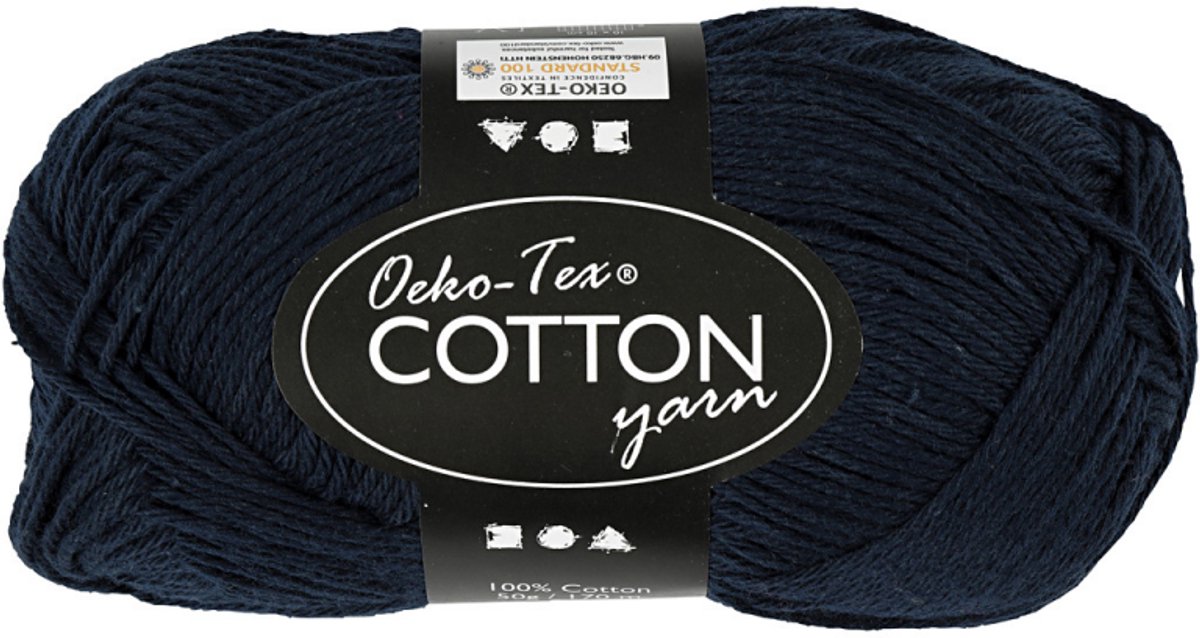 CC Katoengaren 8/4 50gr Donkerblauw