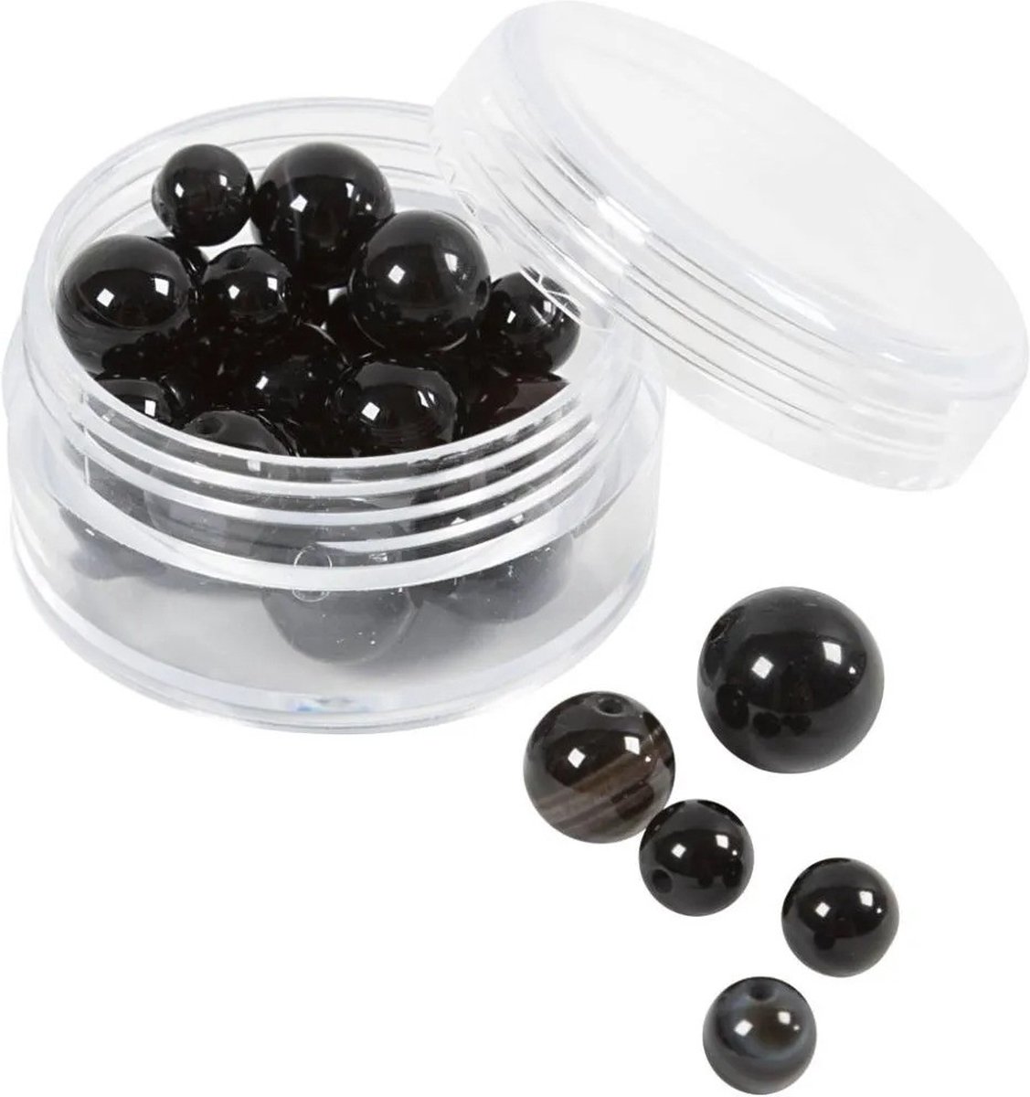 CC Kralen Van Agaat Zwart 28 Stuk