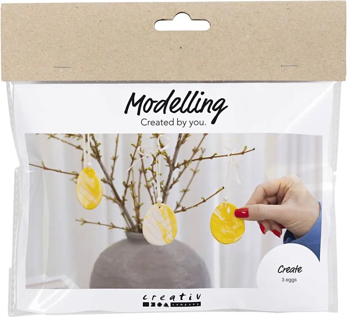 CC Mini Hobbyset Boetseren Ei Lichtgeel Pastelkleuren