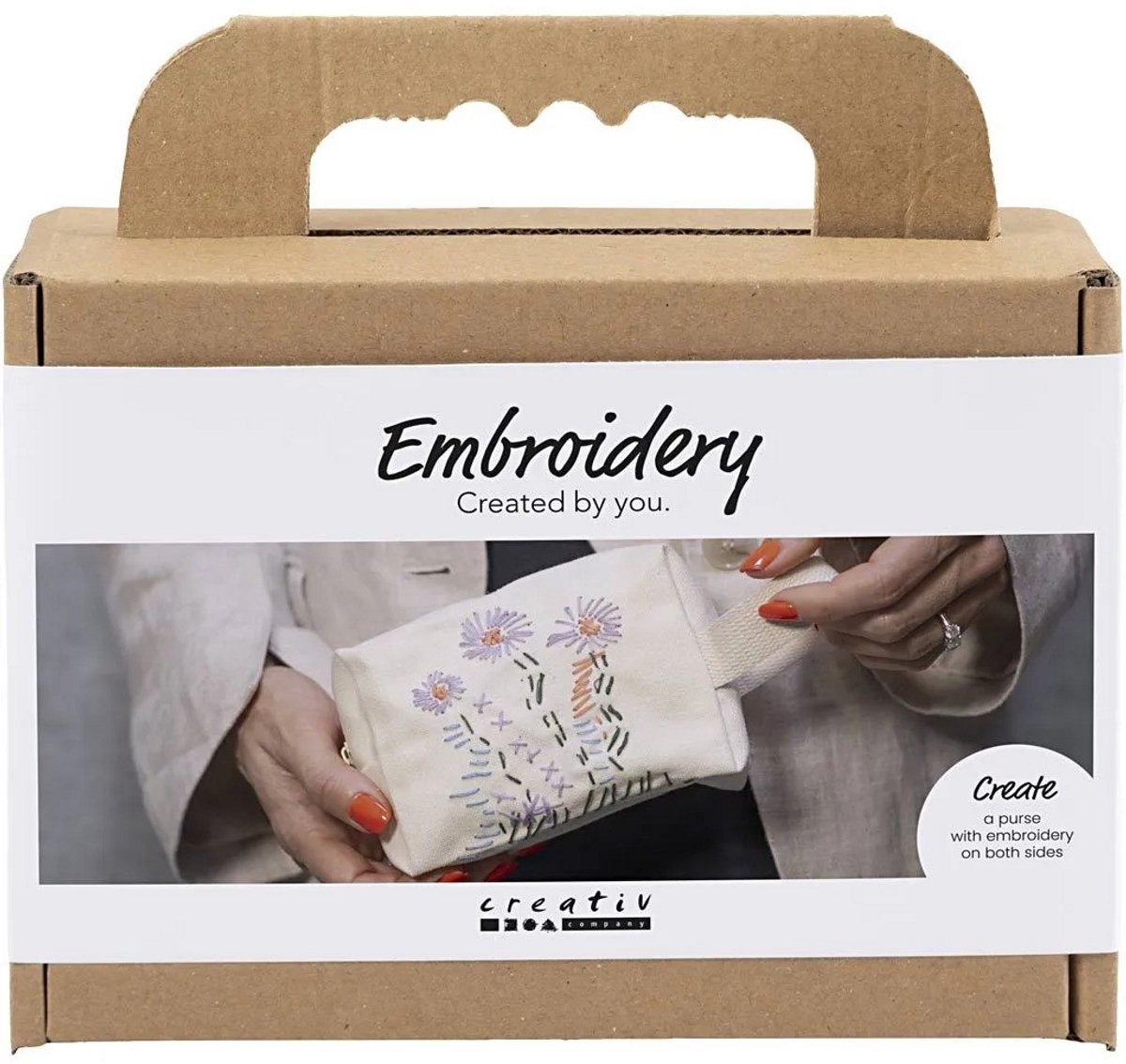 CC Mini Hobbyset Borduurwerk Make-uptas Crème