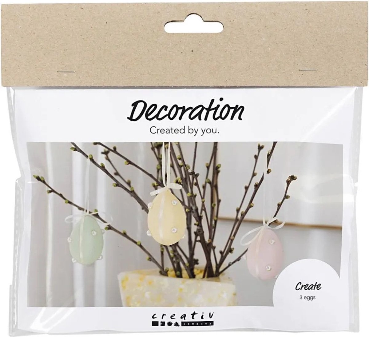 CC Mini Hobbyset Decoratie Eieren Pastelkleuren