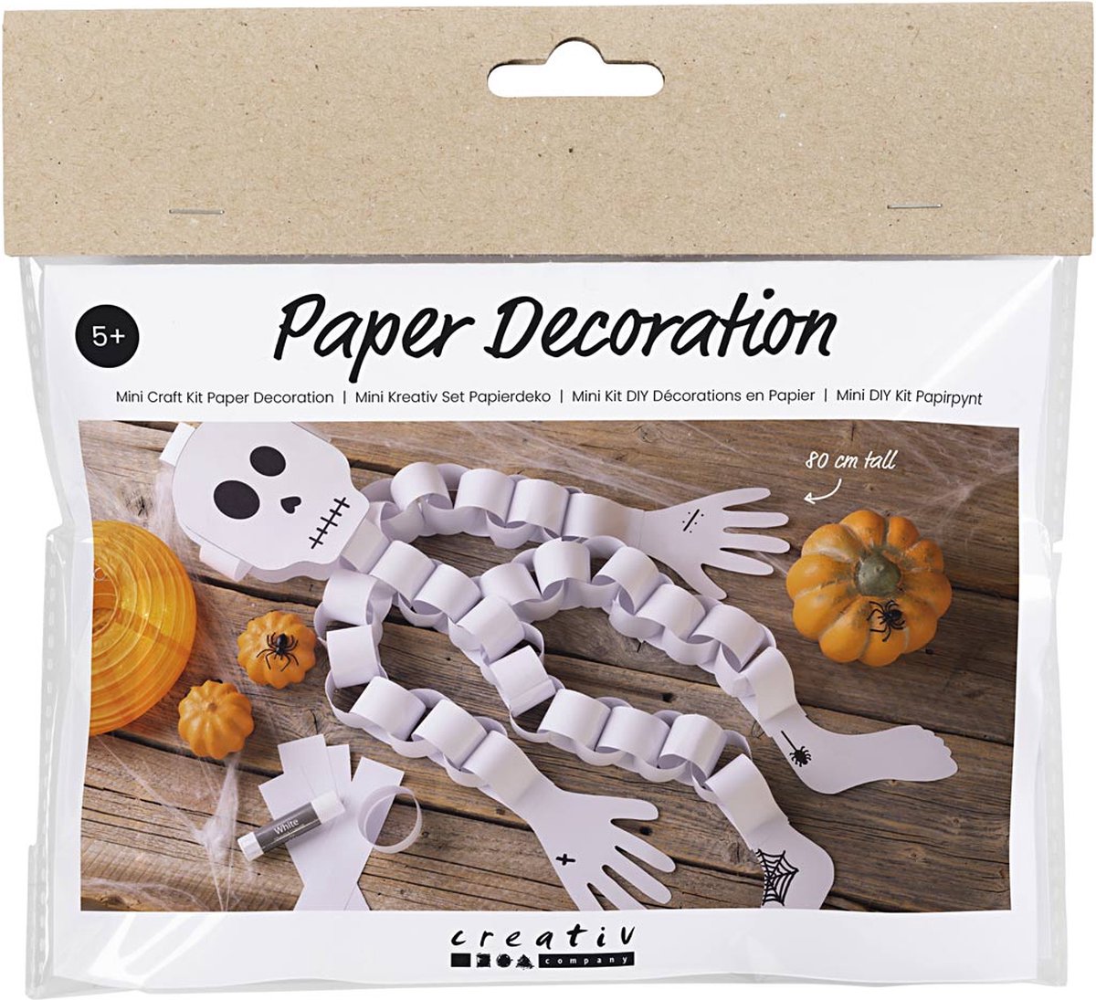 CC Mini Hobbyset Decoraties van Papier Halloween Skelet