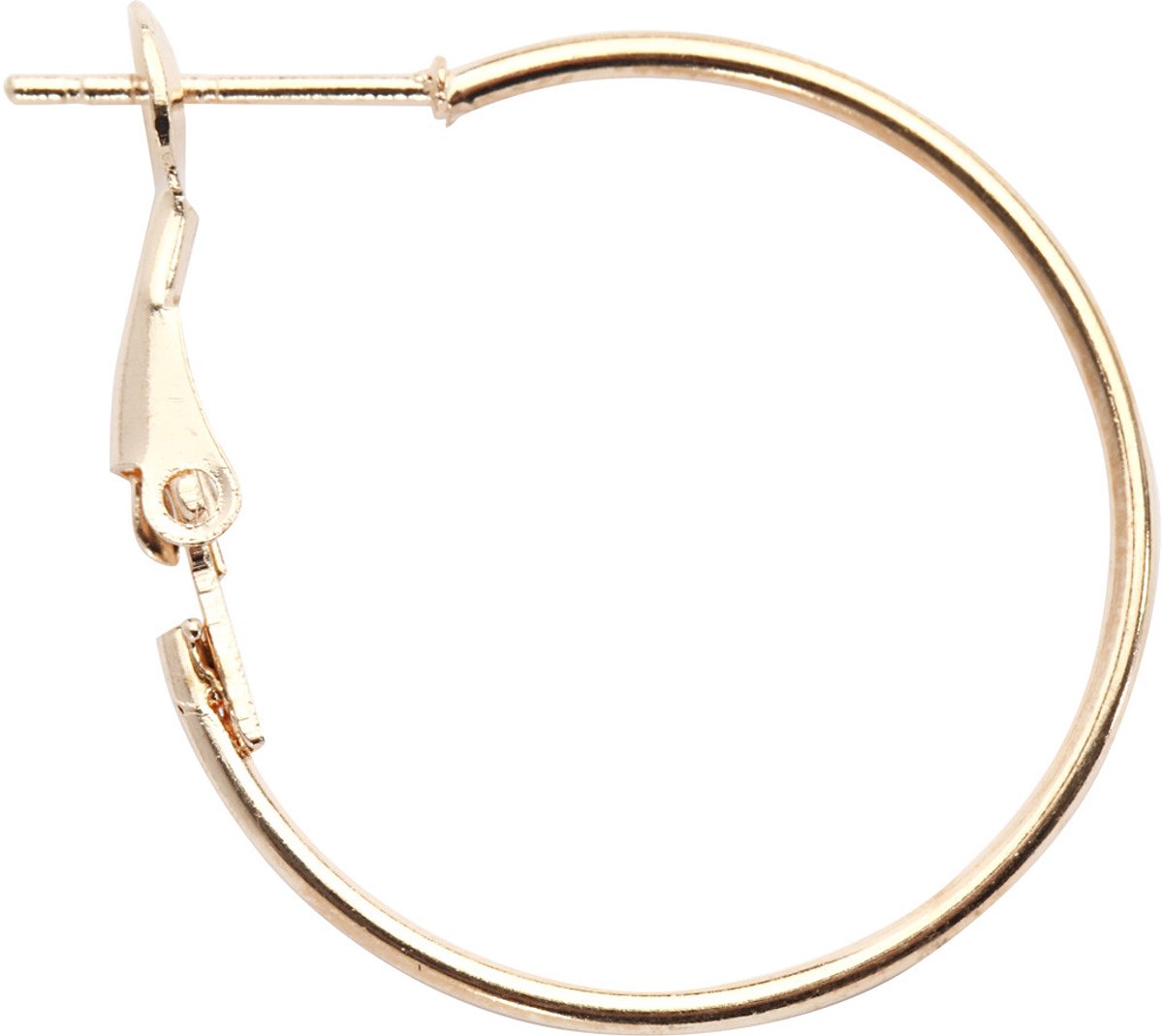 CC Oorbellen 25 mm Verguld 8 stuks