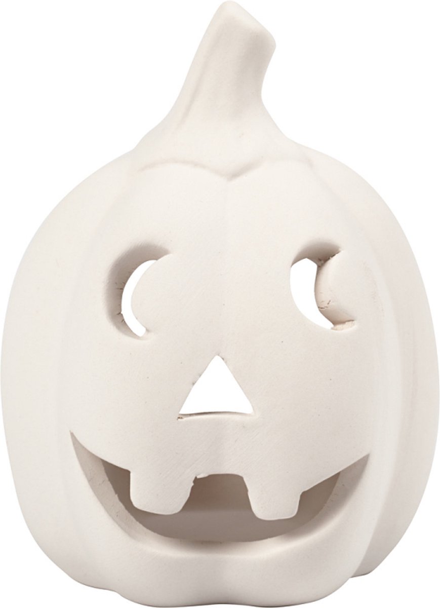 CC Teracotta Waxinelicht Pompoen 9,5x5,5 cm 12 stuks