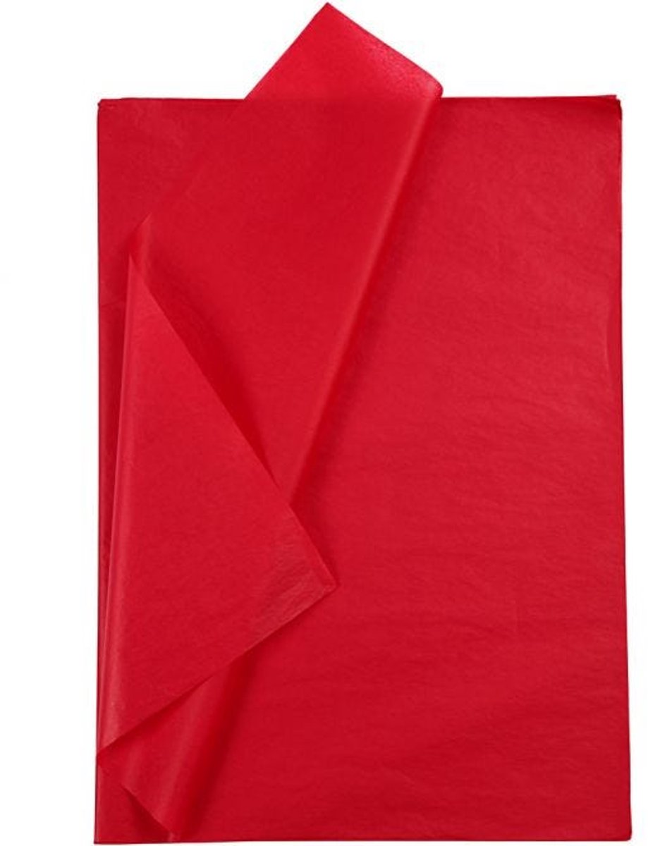 CC Tissuepapier 50x70 cm Rood 25 vel